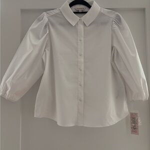 Nanette Lepore White Button Down Shirt